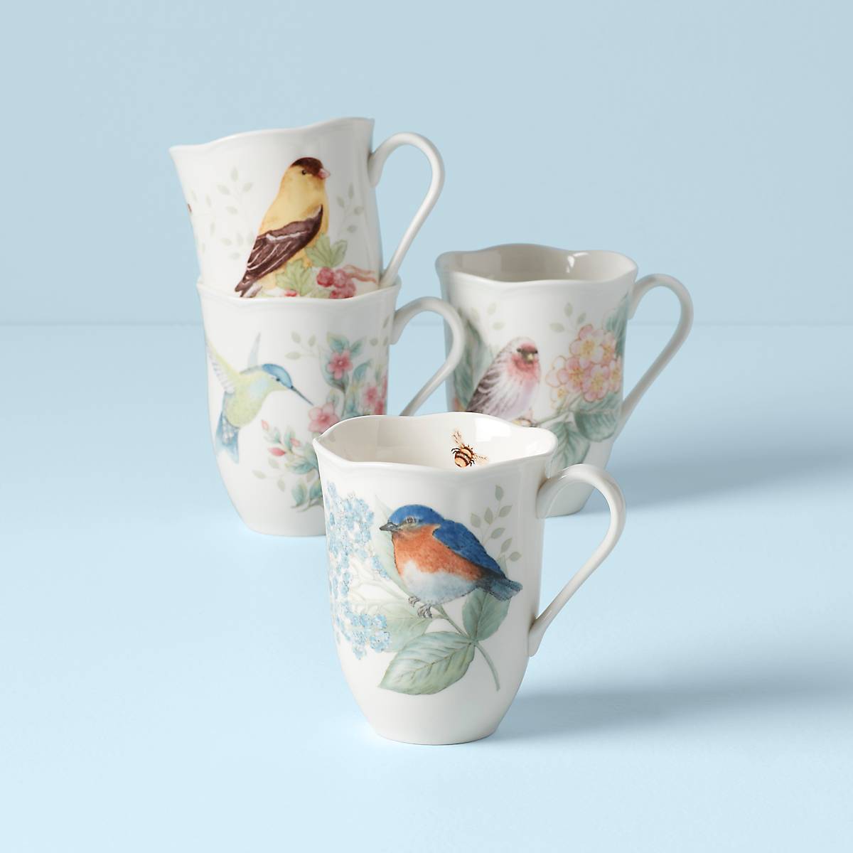 lenox Butterfly Meadow Flutter Mugs - Set of 4