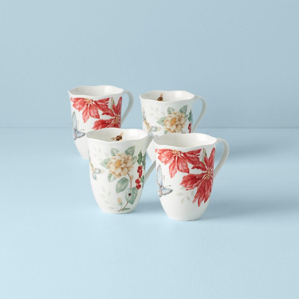 lenox Butterfly Meadow Holiday Mugs - Set of 4