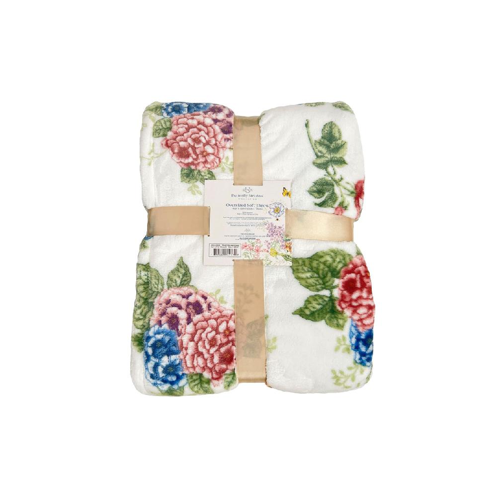 Lenox Butterfly Meadow Hydrangea Throw Blanket