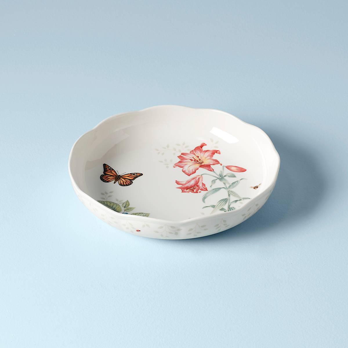 lenox Butterfly Meadow Low Serving Bowl