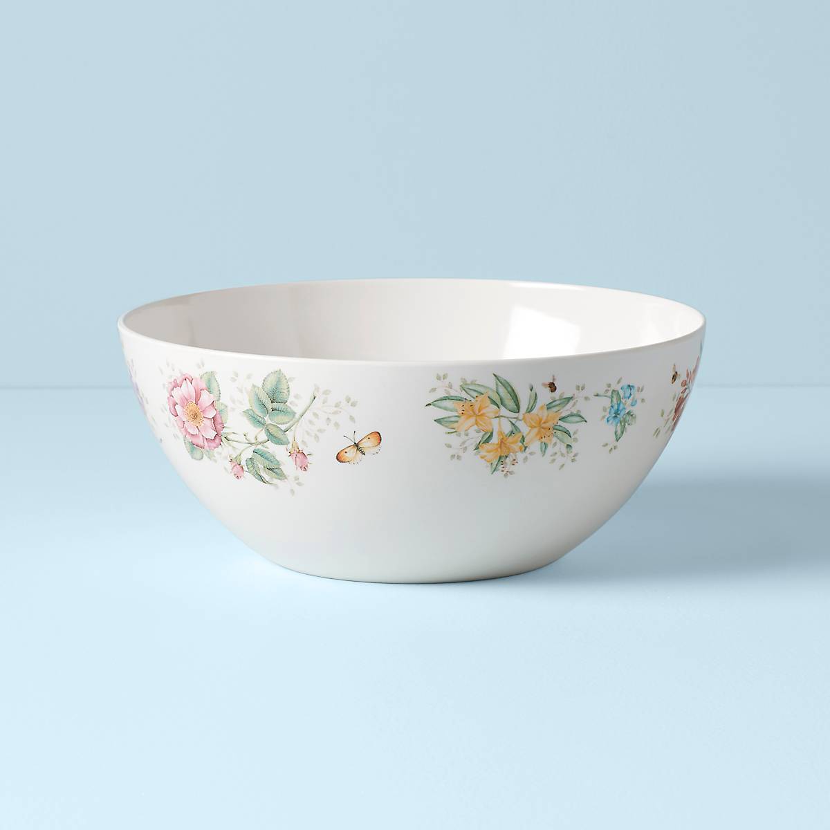 Lenox Butterfly Meadow Melamine Large Serving Bowl
