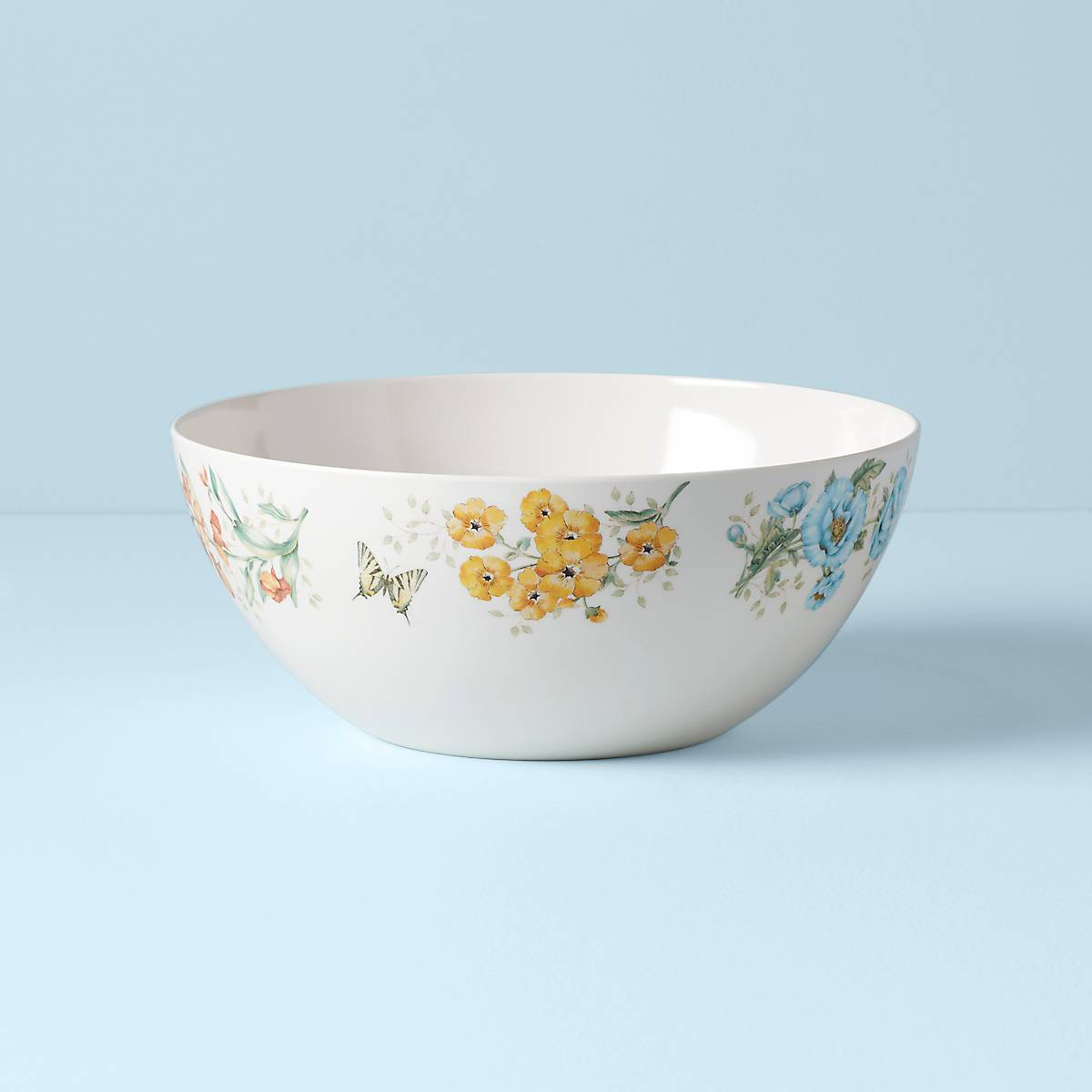 lenox Butterfly Meadow Melamine Large Serving Bowl