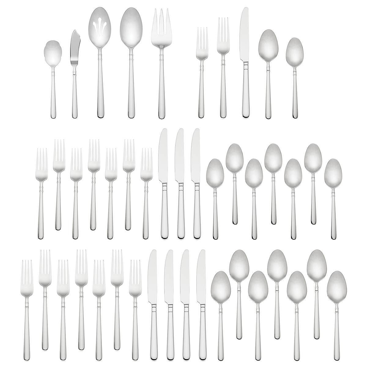 lenox Carlton Street 45 Piece Flatware Set