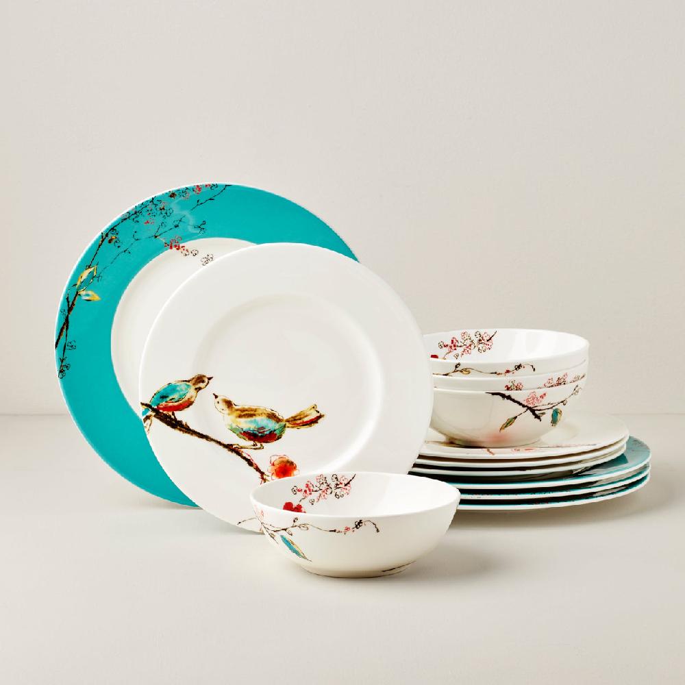 lenox Chirp 12-Piece Dinnerware Set