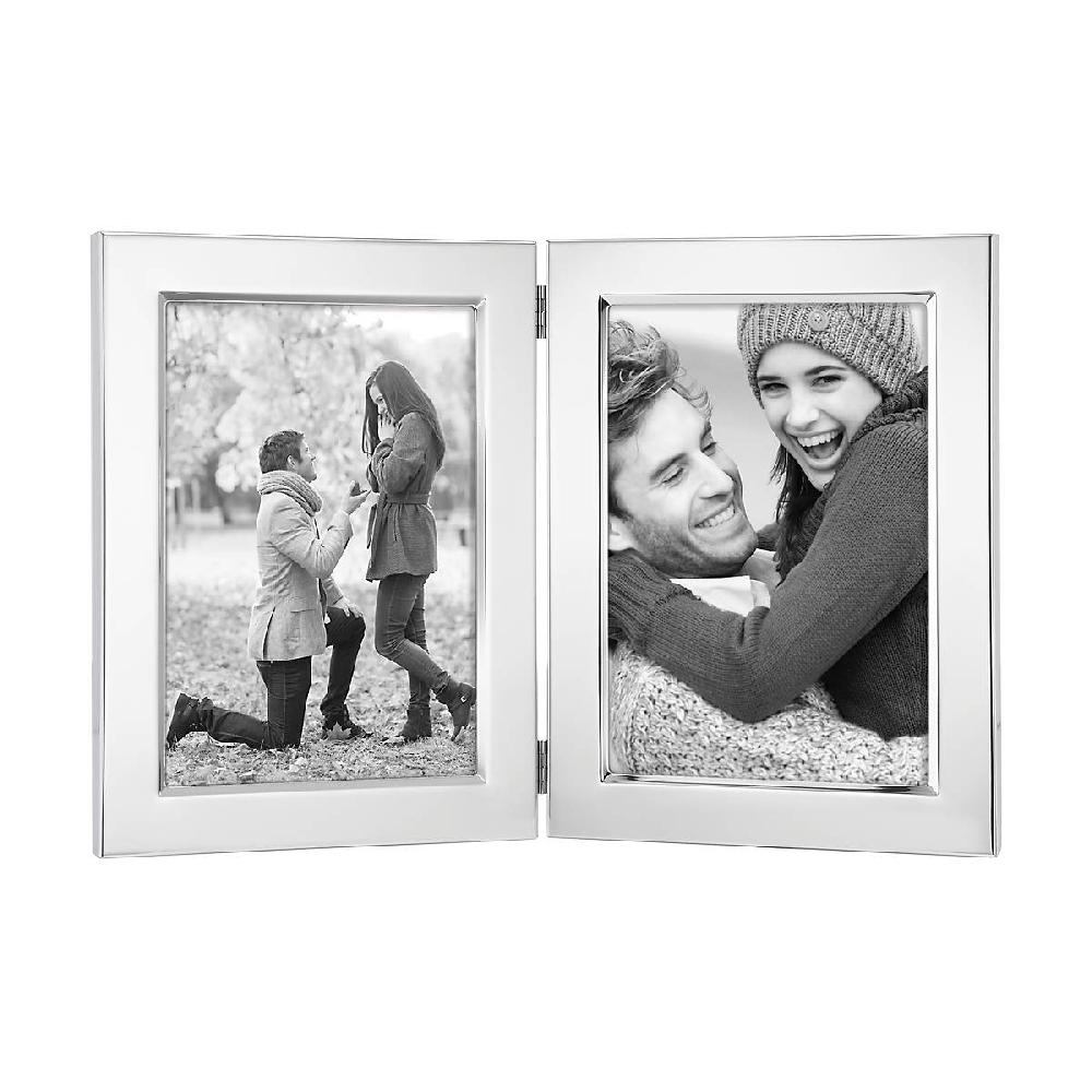 Lenox Classic Silverplate 5" X 7" Double Photo Frame