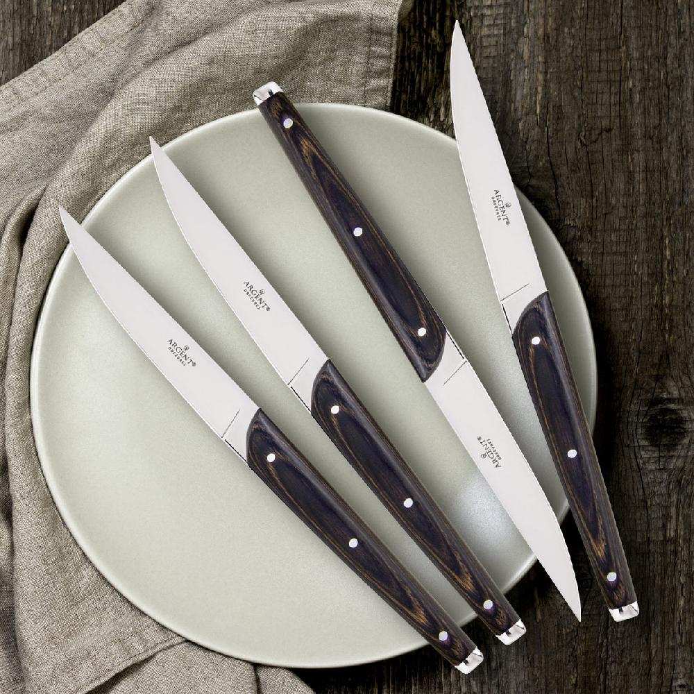 Lenox Clevedon Pakkawood Steak Knives Set Of 4