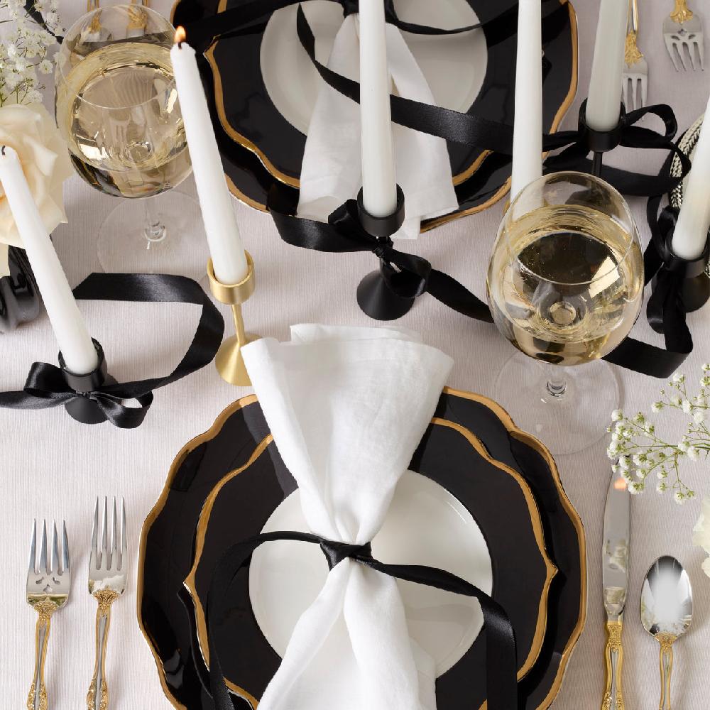 Lenox Contempo Luxe Black Dinner Plates - Set Of 4