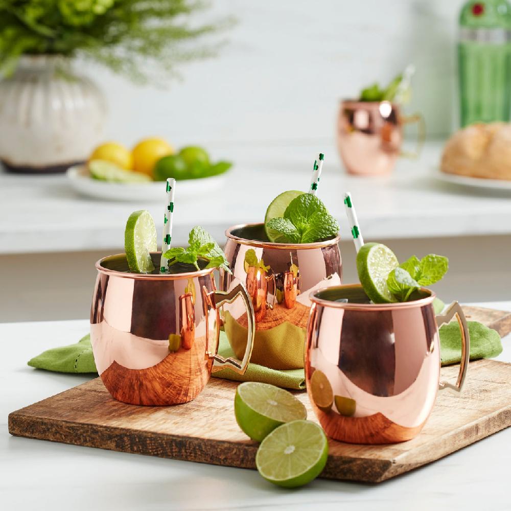 Lenox Copper Moscow Mule Mugs - Set Of 4