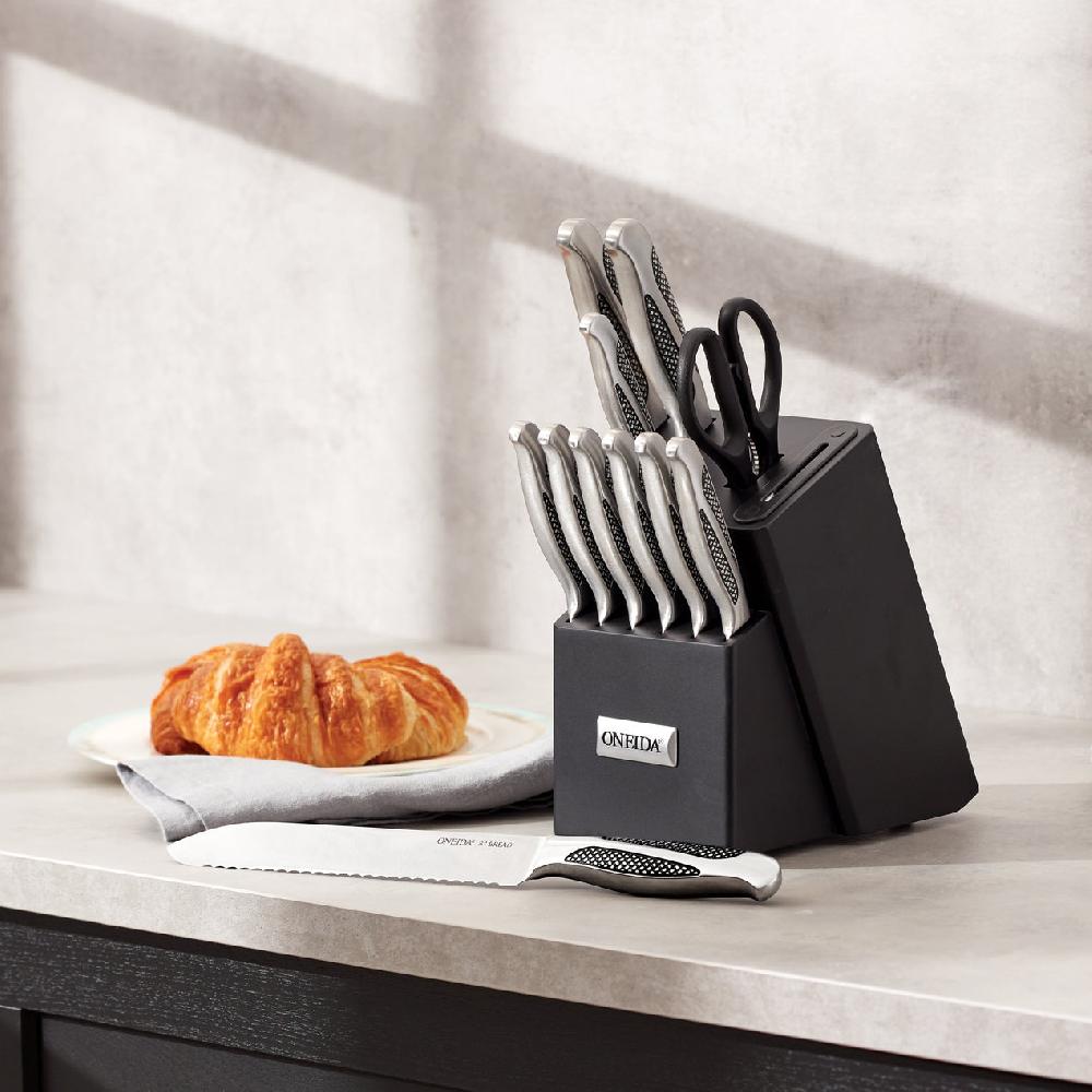 Lenox Crosshatch 14 Piece Cutlery Block Set