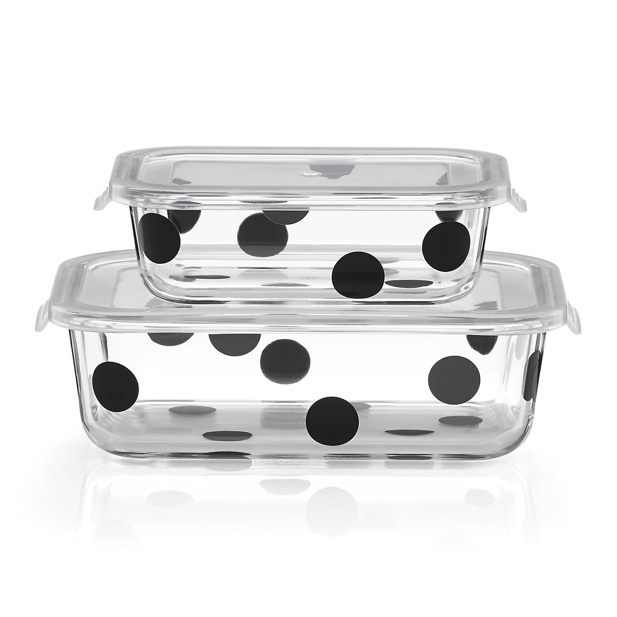 lenox Deco Dot 2-Piece Rectagular Storage Set