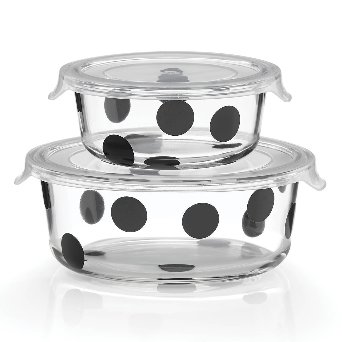 lenox Deco Dot 2-Piece Round Food Storage Set