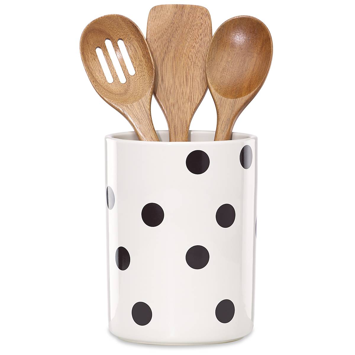 lenox Deco Dot 4-Piece Utensil Holder Set