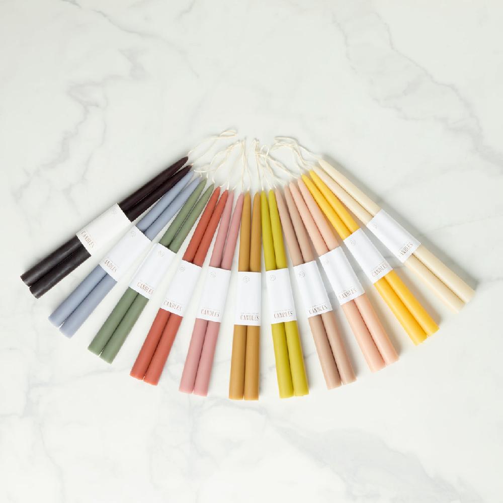 Lenox Dipped 12" Taper Candle Pair - Parchment