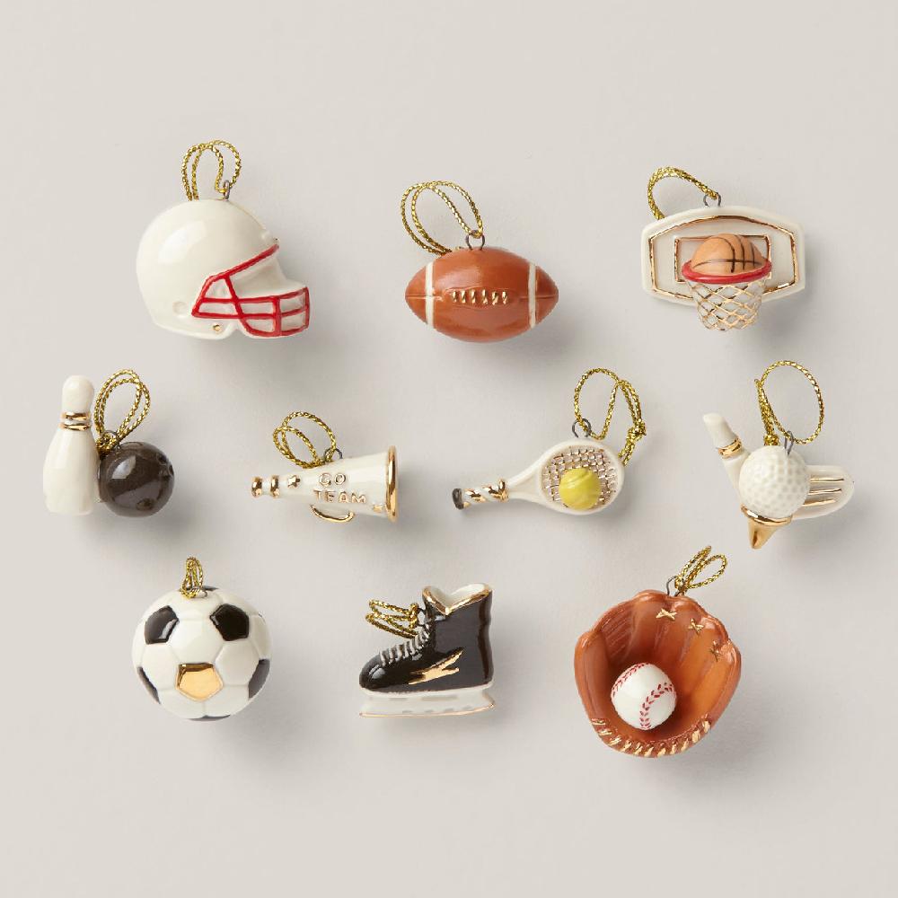 lenox Dreaming of Sports 10-Piece Ornament Set