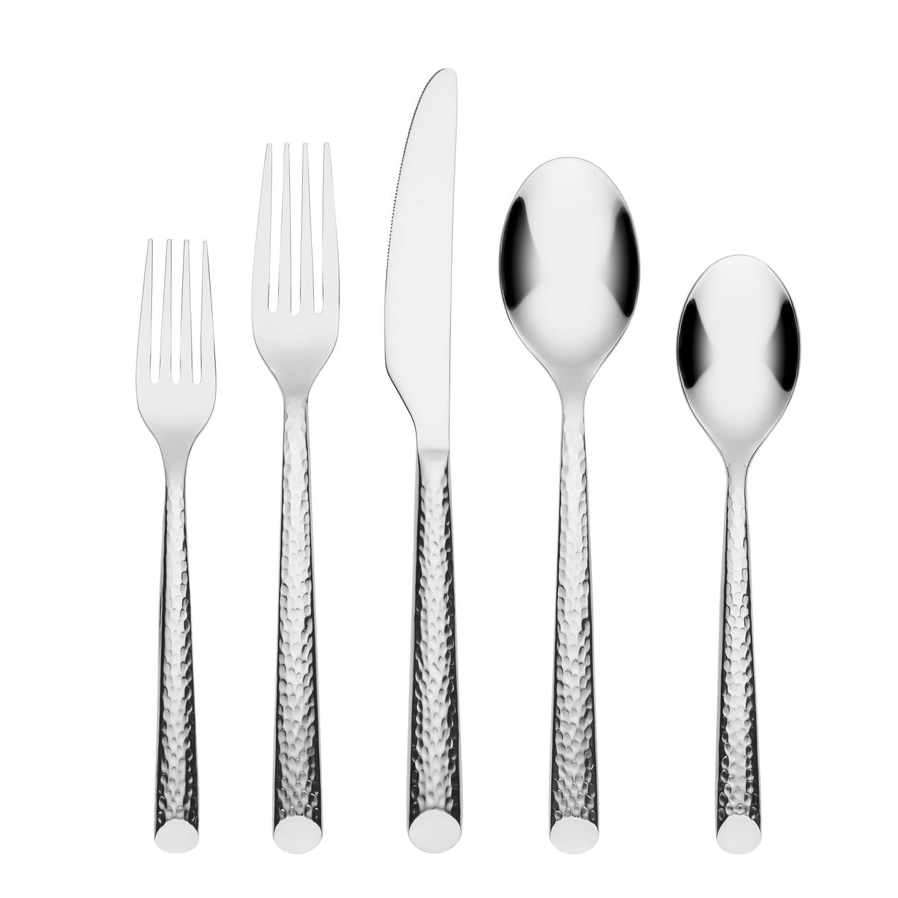 lenox Elsa Mirror Hammered 20 Piece Flatware Set