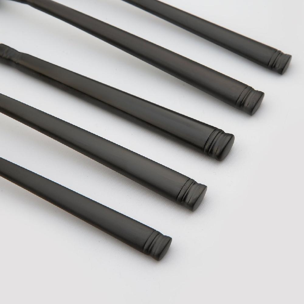 Lenox Emmy Black Satin 20 Piece Flatware Set