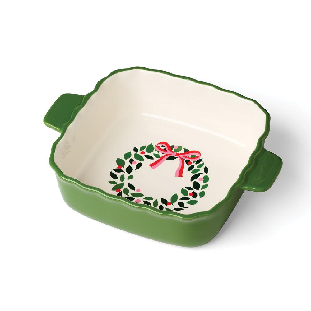 Lenox Evergreen Square Scallop Baking Dish