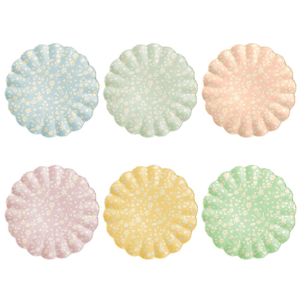 lenox Floral Reusable Bamboo Large Plates Set of 6