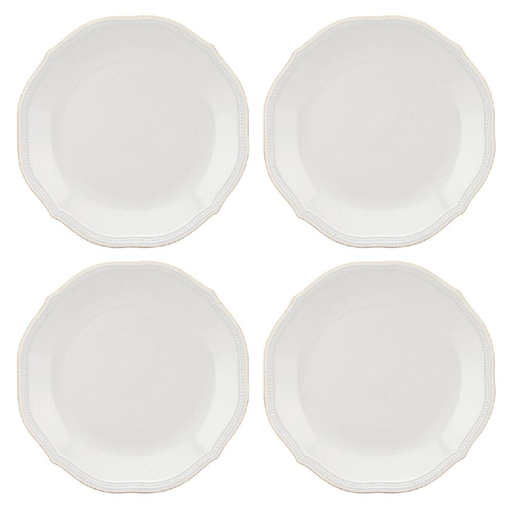 lenox French Perle Bead Dinner Plates - Set of 4