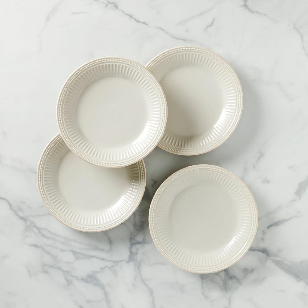 lenox French Perle Groove Dinner Plates - Set of 4