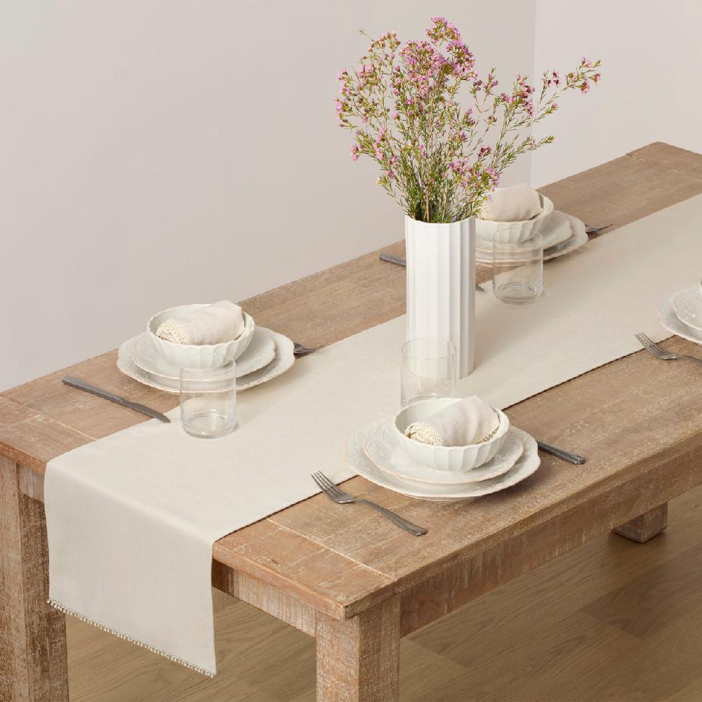 lenox French Perle Natural 70X14 Table Runner