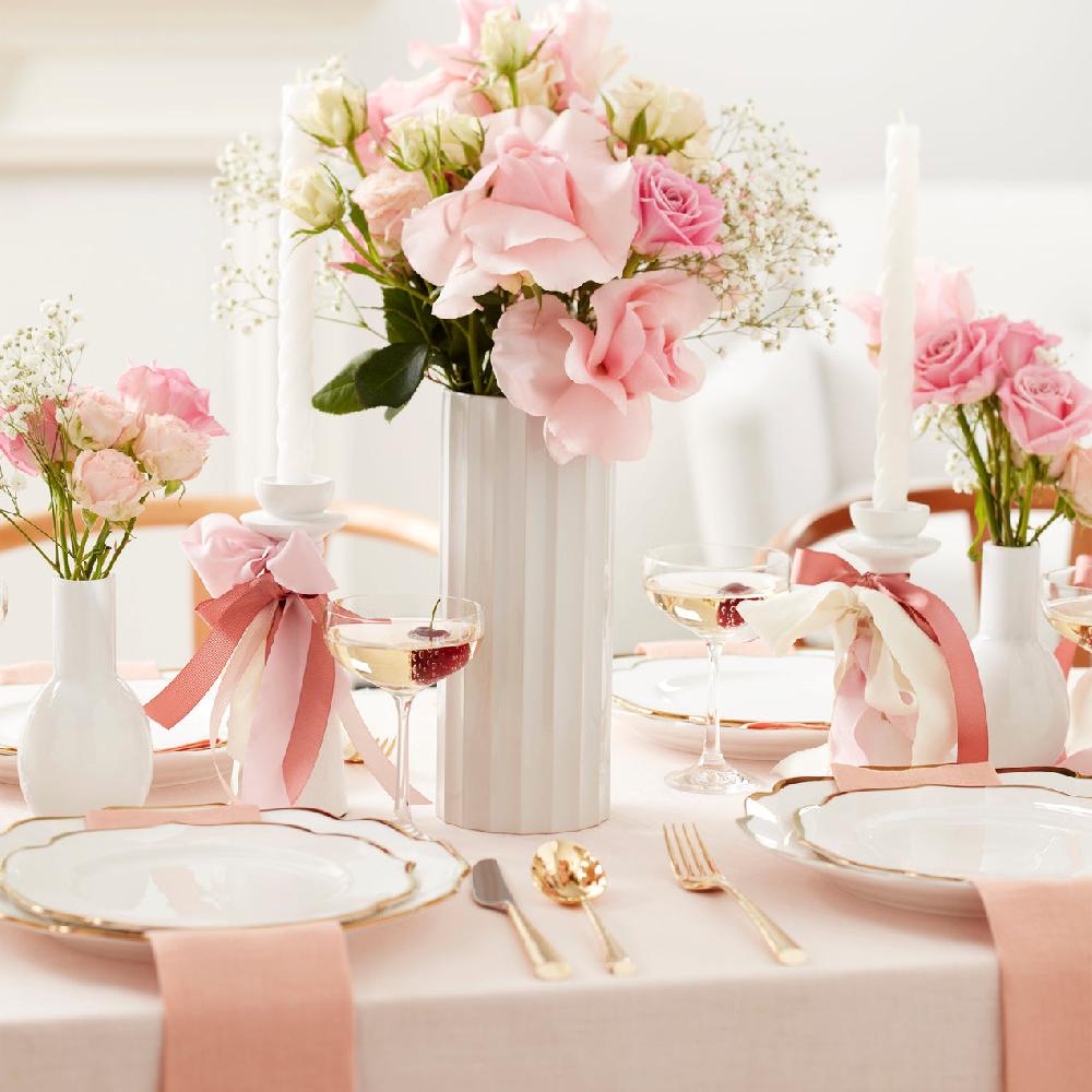 Lenox French Perle Scallop Cylinder Vase