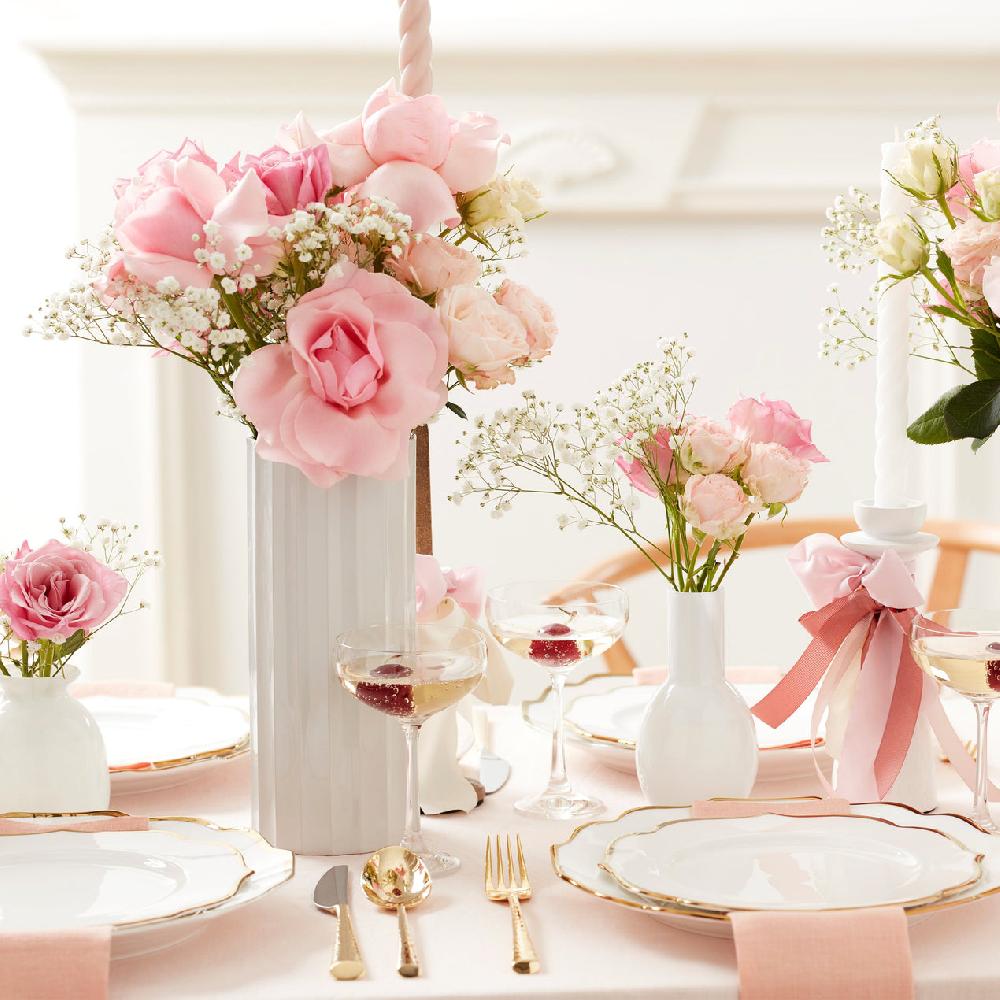 Lenox French Perle Scallop Cylinder Vase