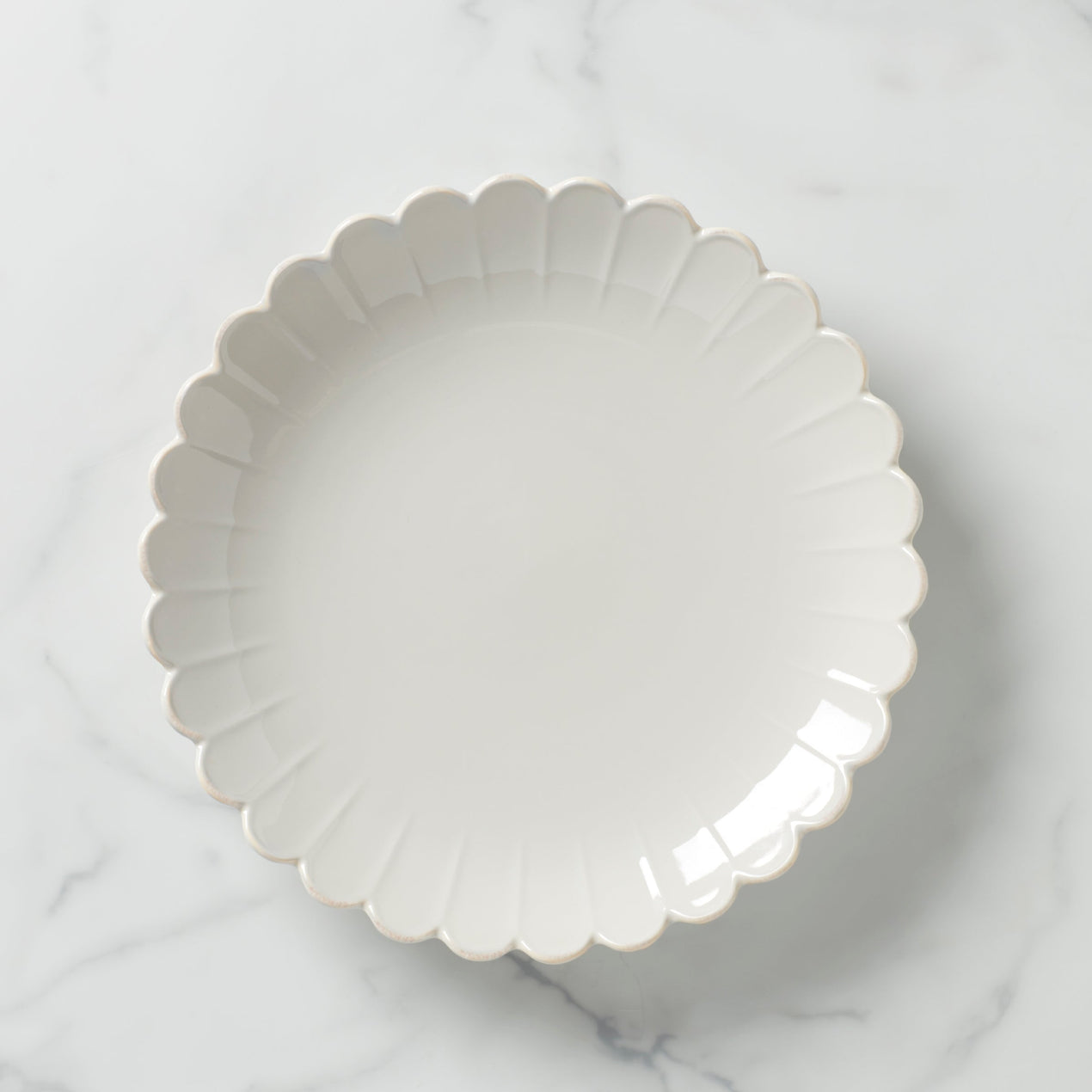lenox French Perle Scallop Platter