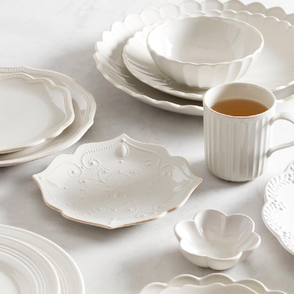 Lenox French Perle White 4-Piece Dessert Set