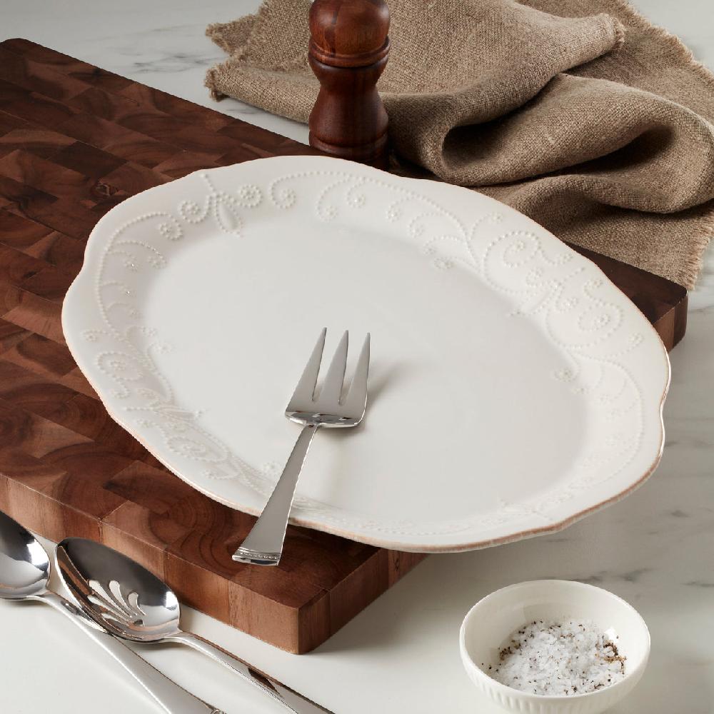 Lenox French Perle White Oval Serving Platter