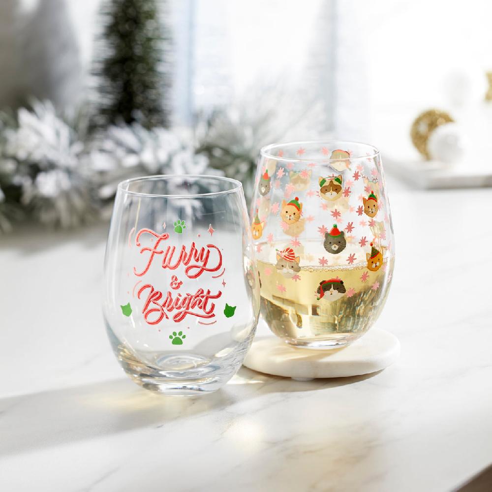 Lenox Furry & Bright Wine Glasses - Set Of 2
