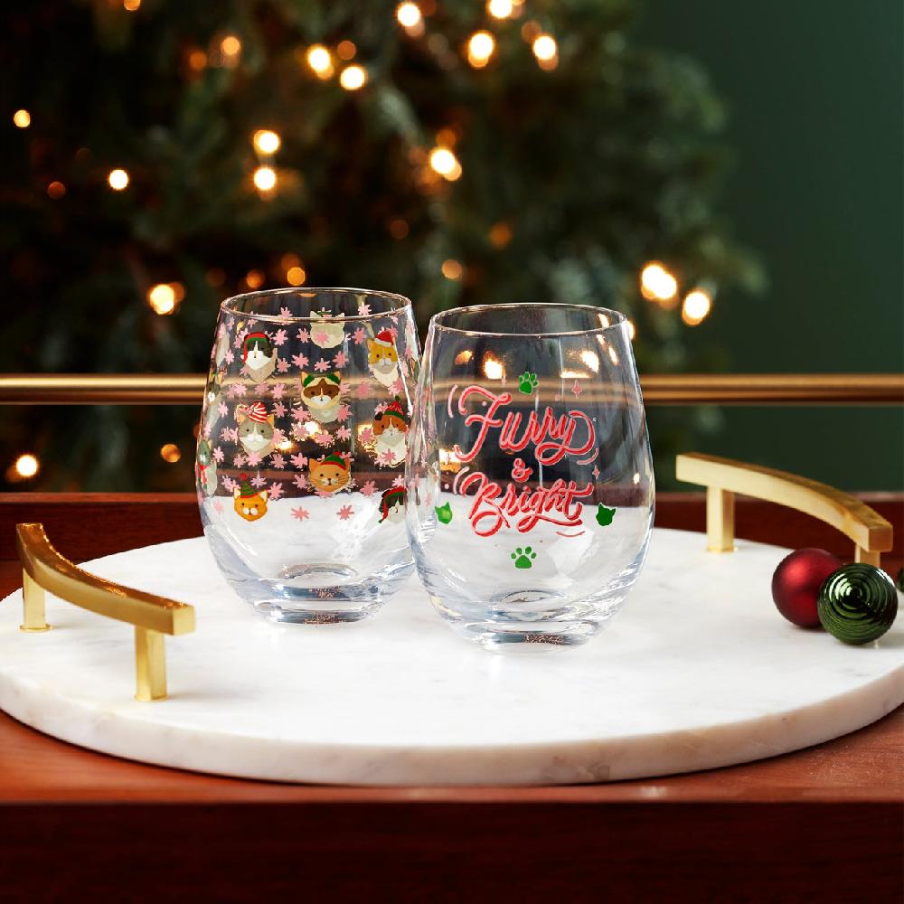 Lenox Furry & Bright Wine Glasses - Set Of 2