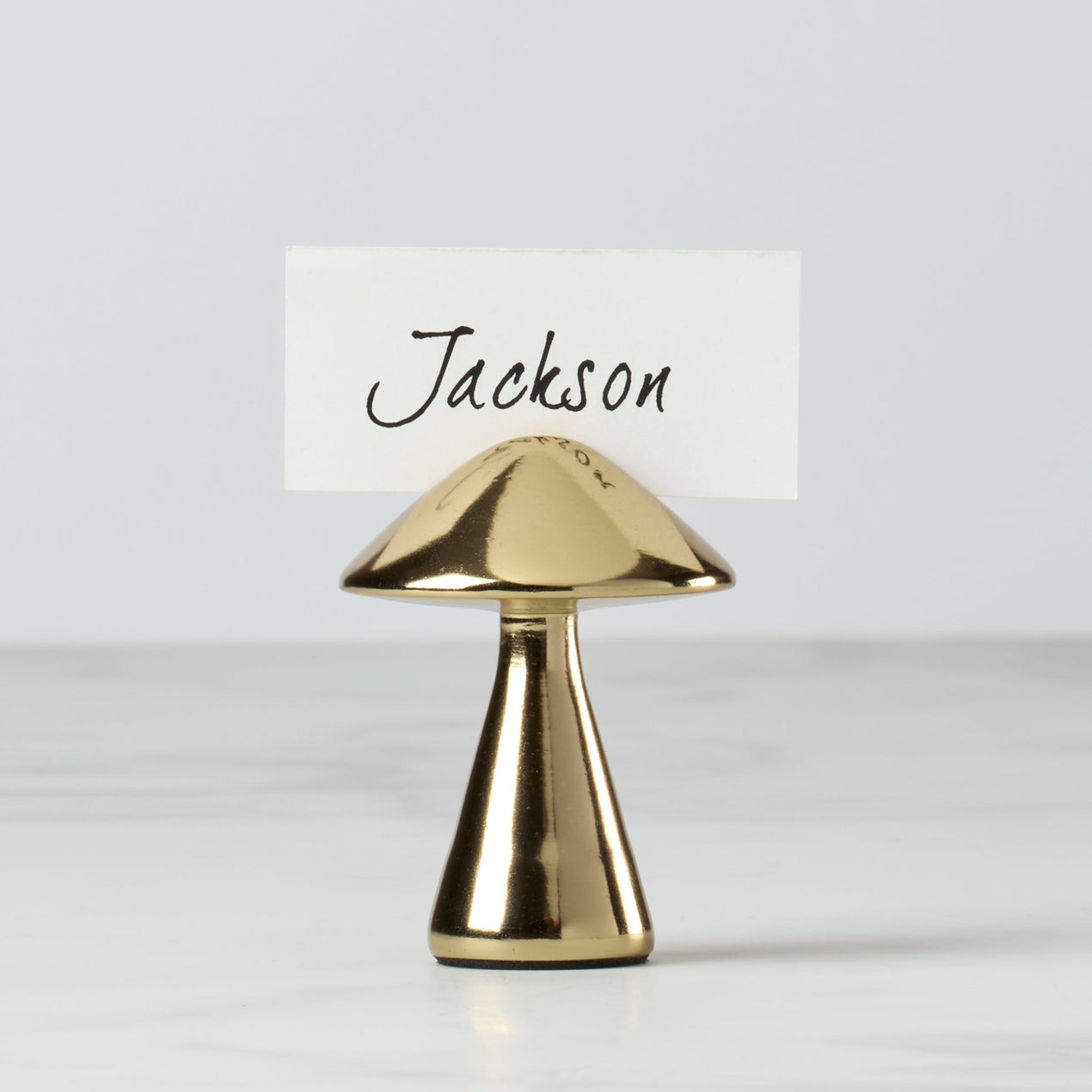 lenox Gold Mushroom Placecard Holder