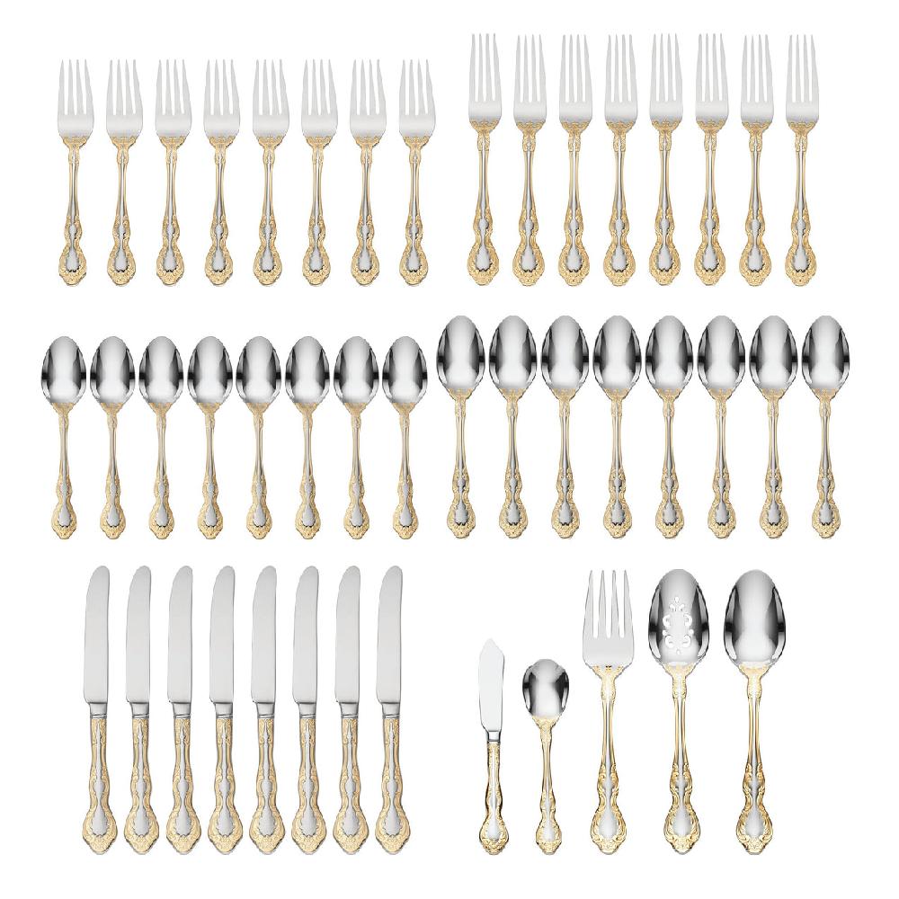 Lenox Golden Mandolina 45 Piece Flatware Set