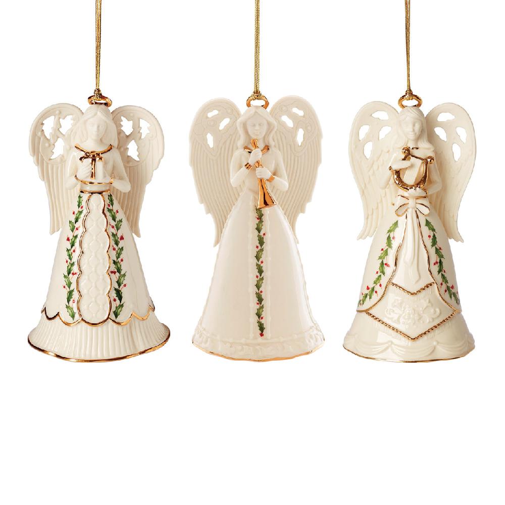 Lenox Holiday Angel Bell Ornaments - Set Of 3