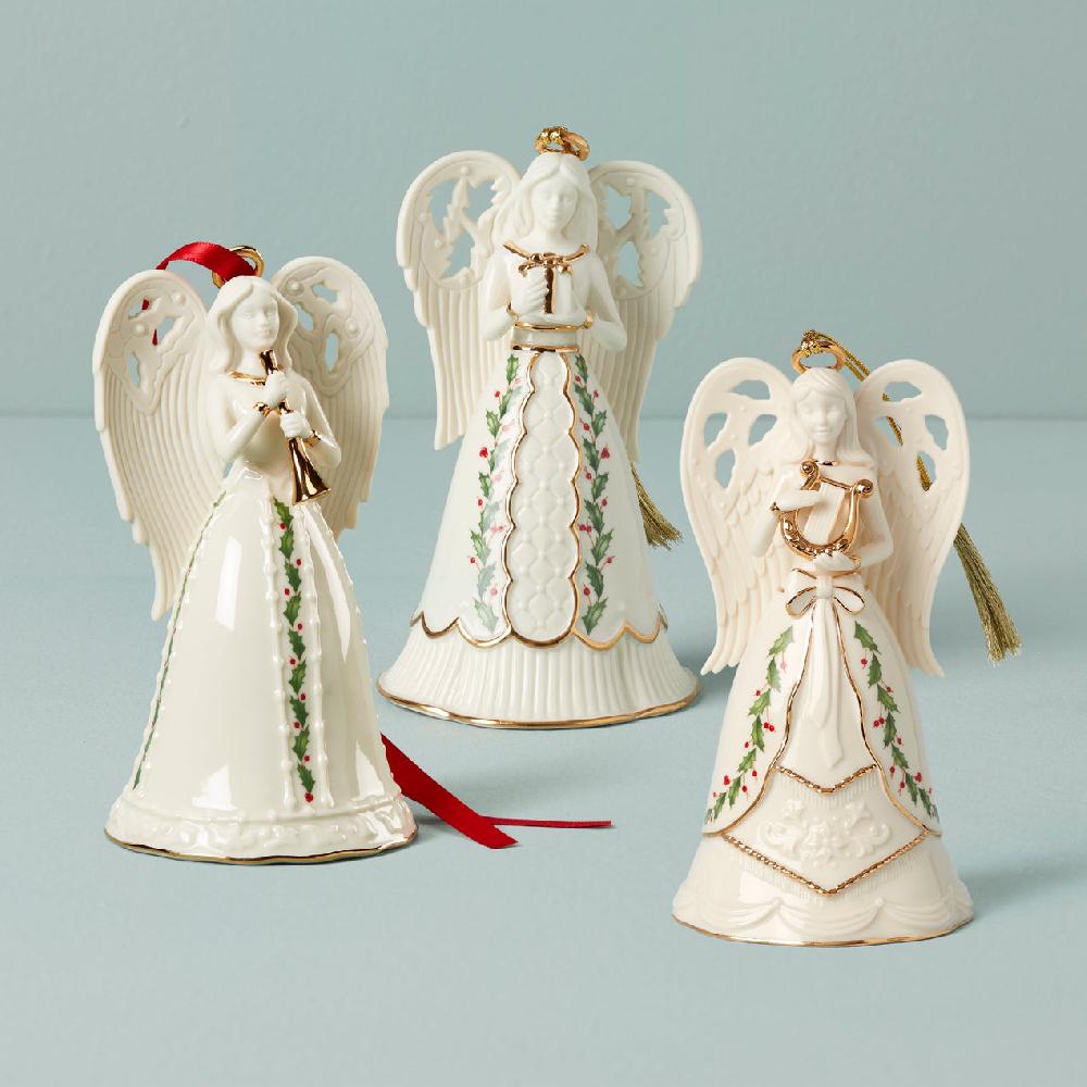 lenox Holiday Angel Bell Ornaments - Set Of 3