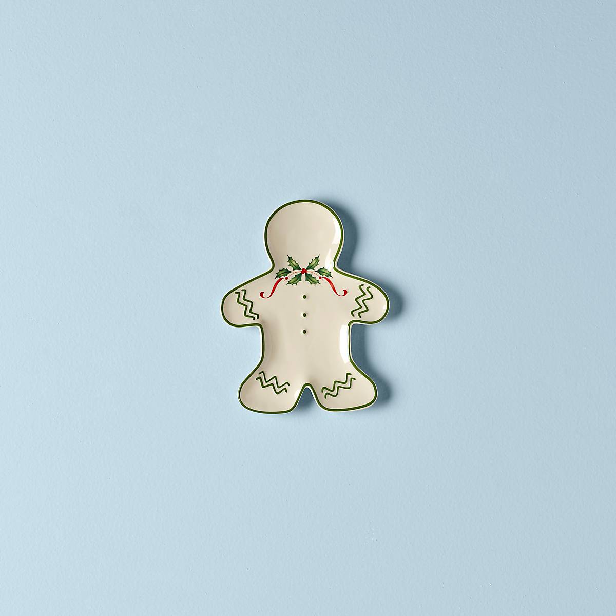 lenox Holiday Gingerbread Man Accent Plate