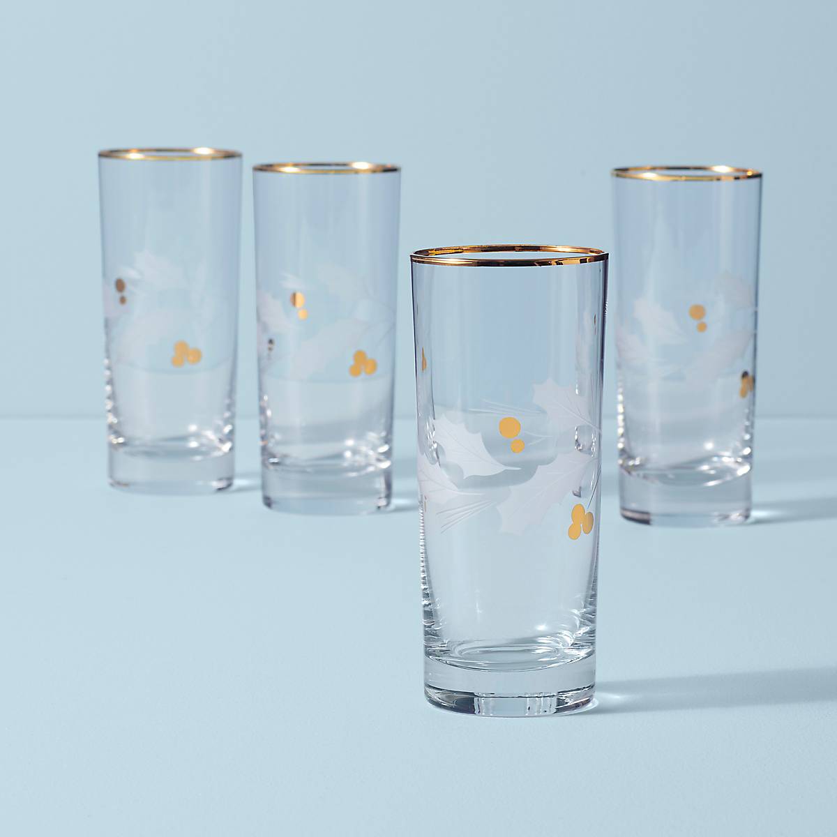 lenox Holiday Gold Highball Glasses - Set Of 4