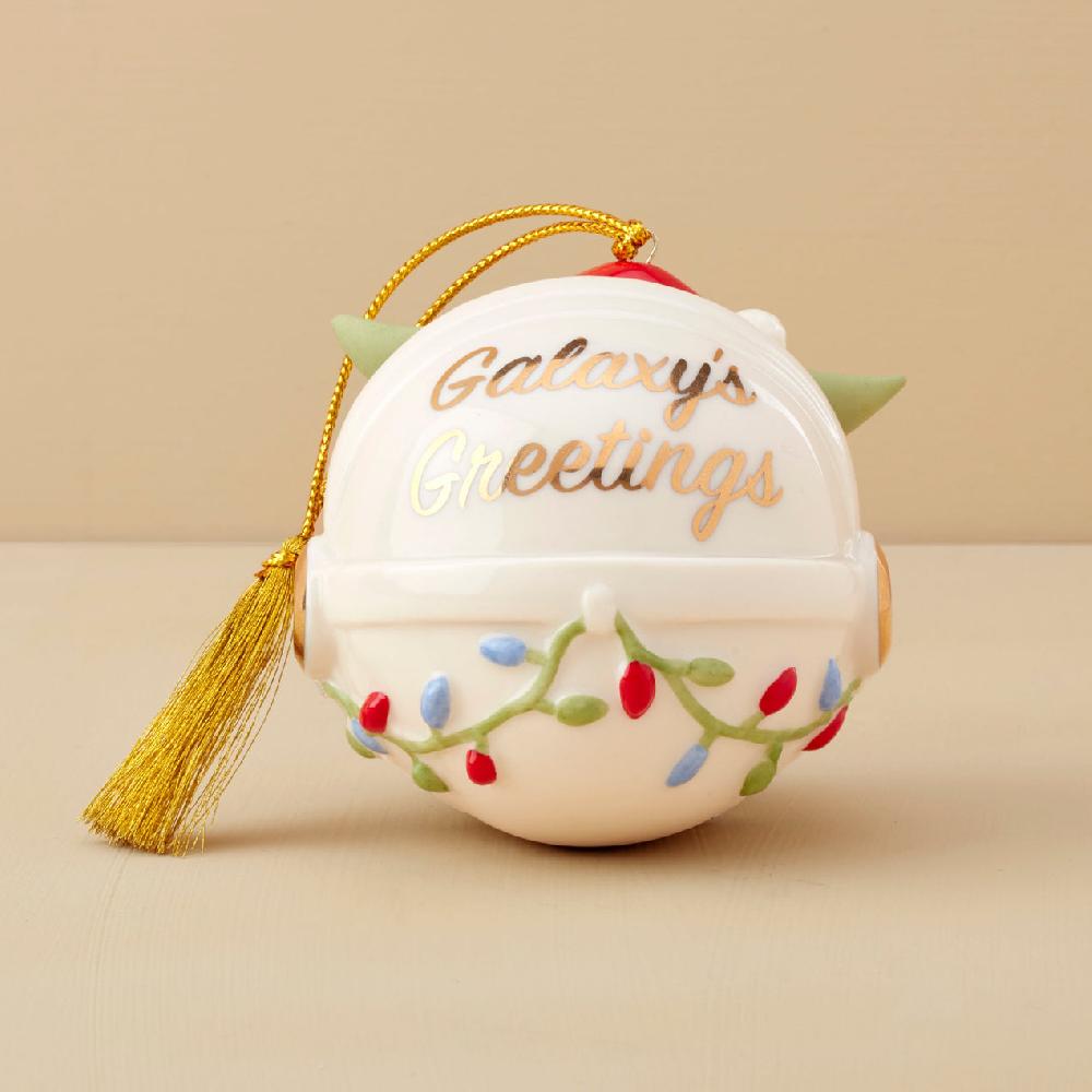 Lenox Holiday Grogu In Hover Pram Ornament