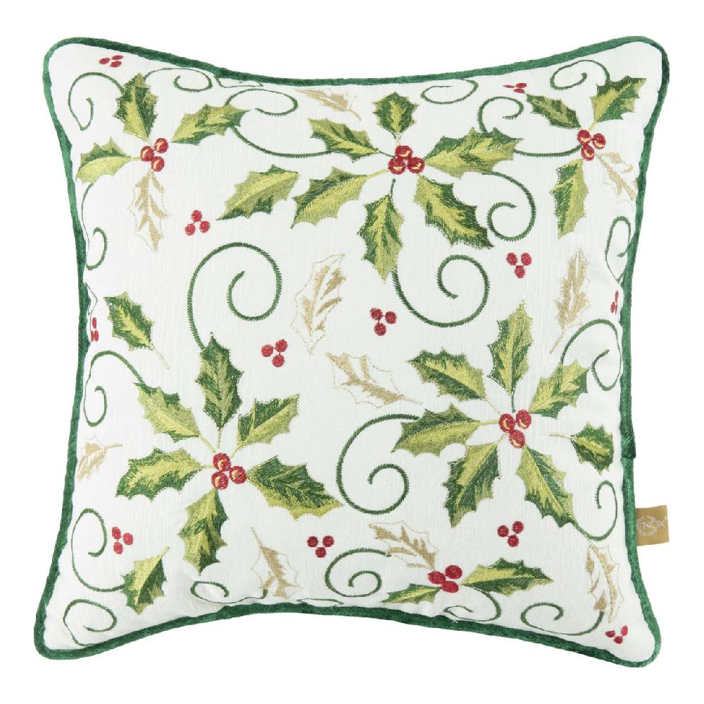 lenox Holiday Holly 16X16 Throw Pillow