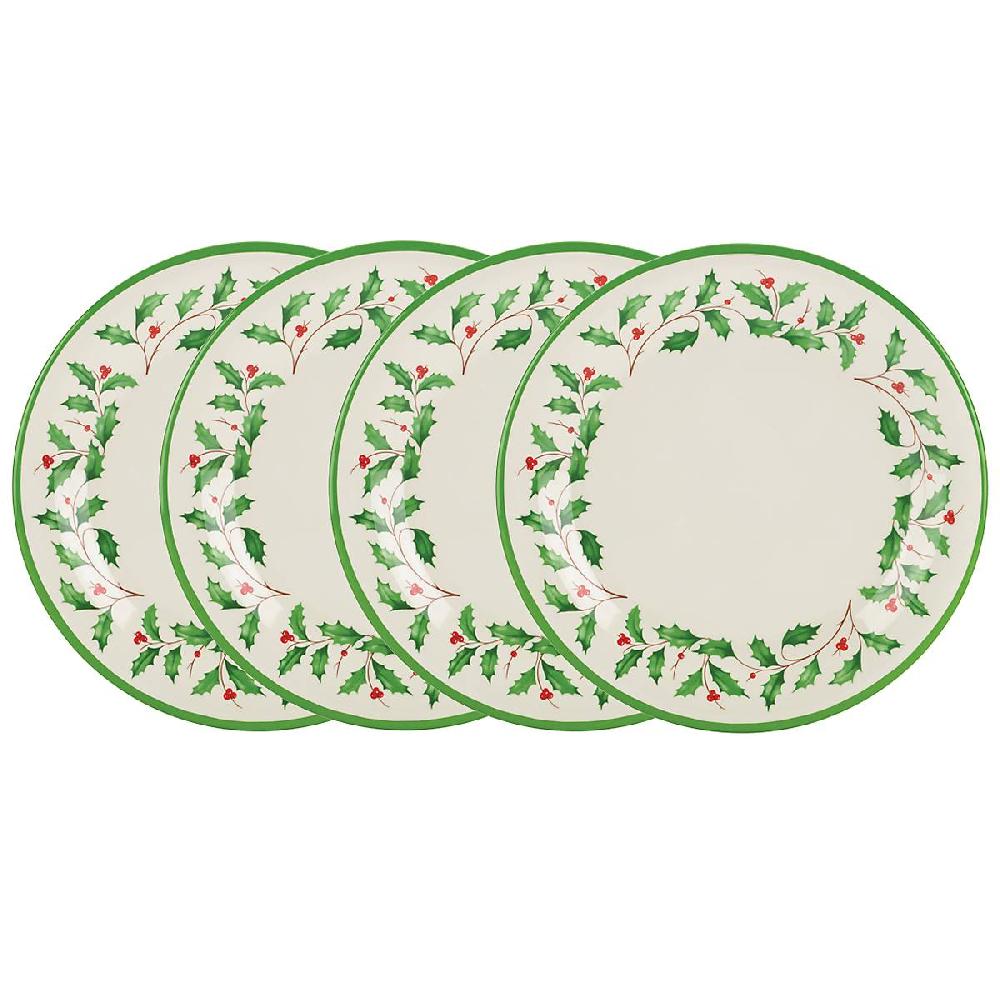 Lenox Holiday Melamine Dinner Plates - Set Of 4