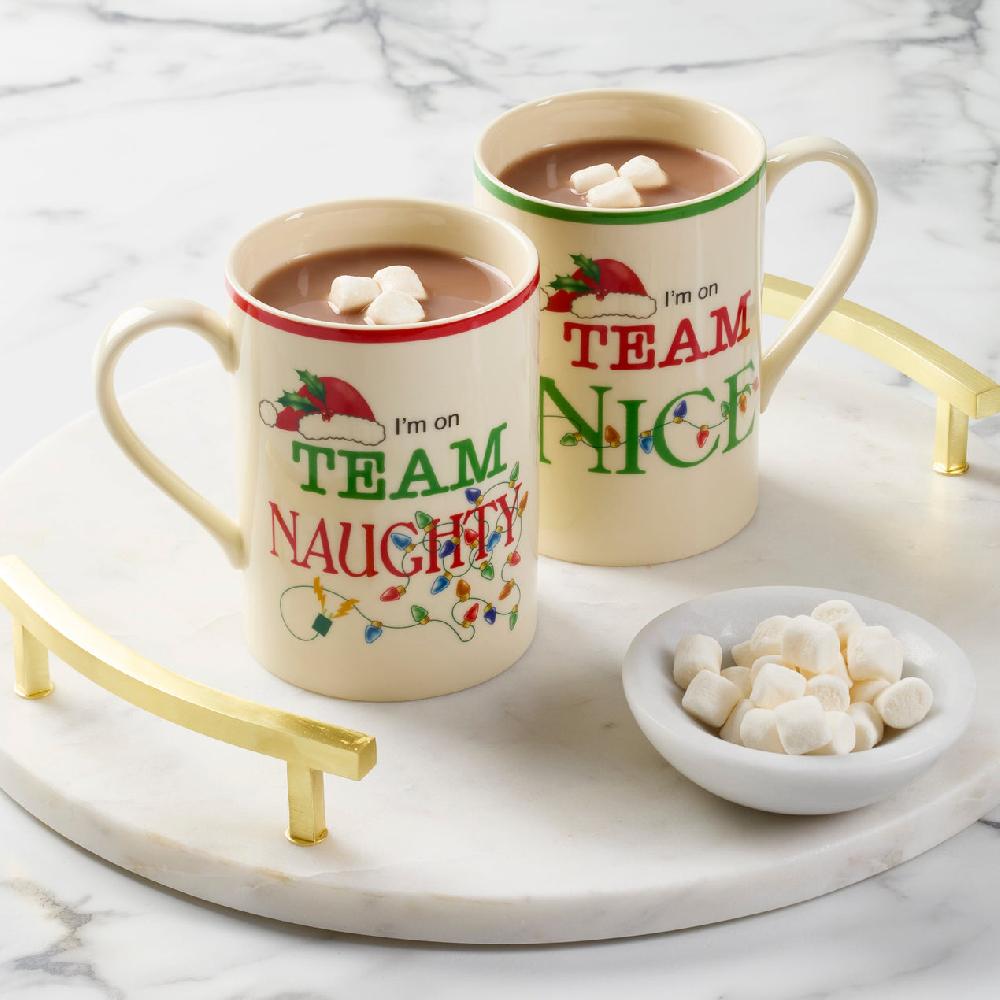 Lenox Holiday Naughty & Nice Mugs - Set Of 2