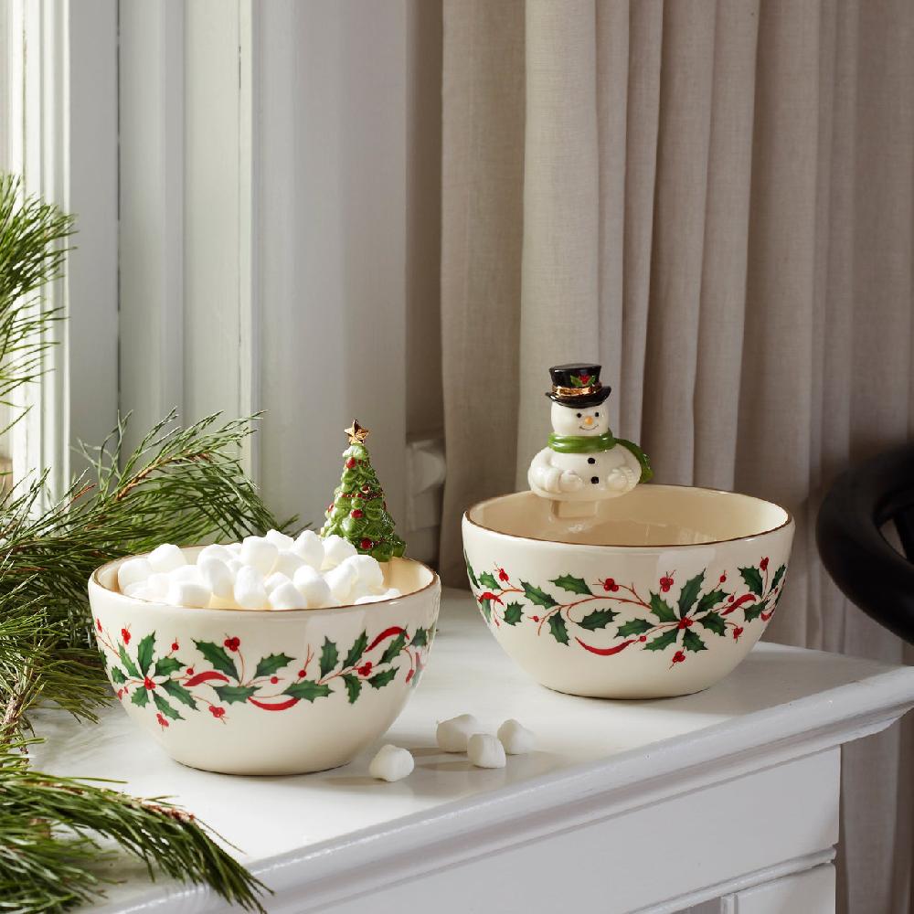 Lenox Holiday Snowman Bowl