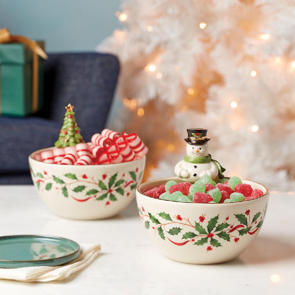 Lenox Holiday Snowman Bowl