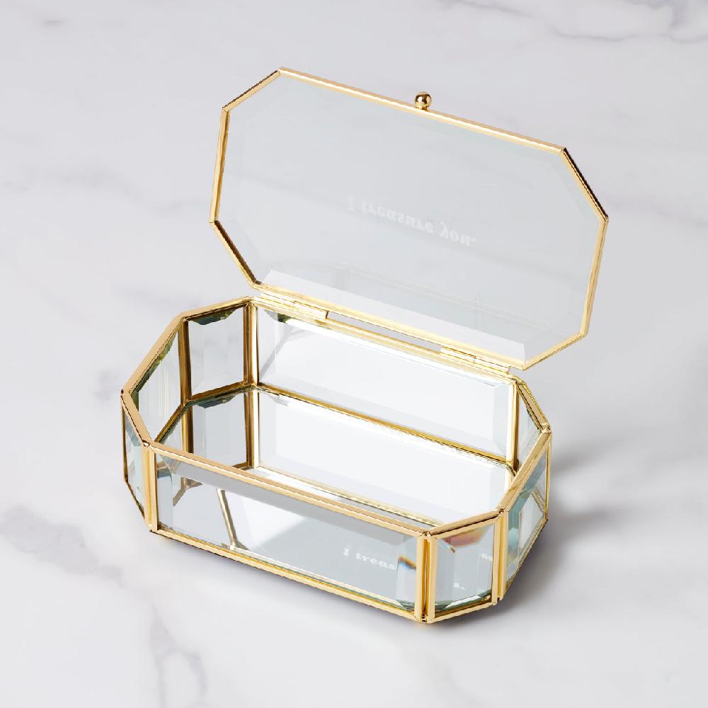 Lenox "I Treasure You" Clear Jewelry Box