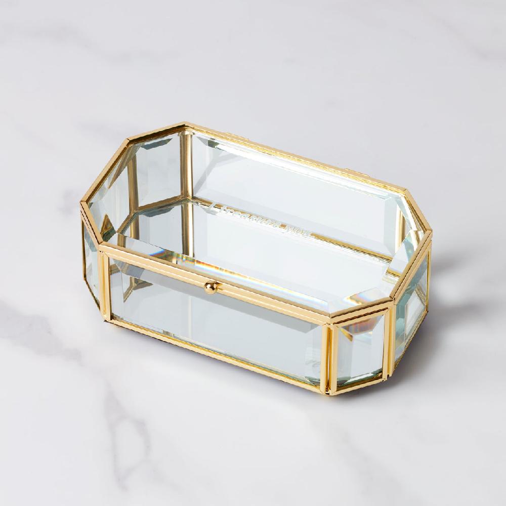 lenox "I Treasure You" Clear Jewelry Box