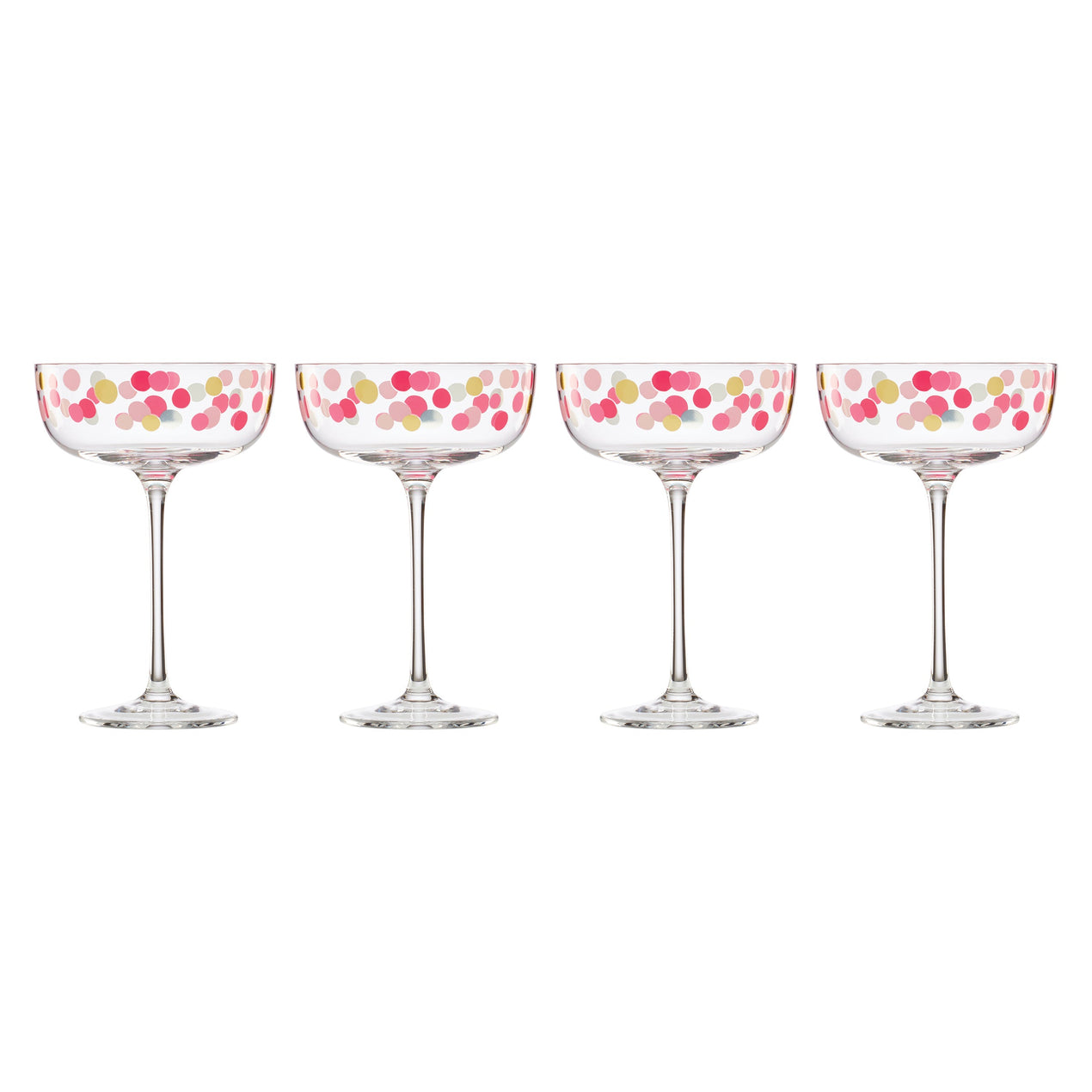 Lenox It's Raining Confetti Coupe Glasses - Set Of 4