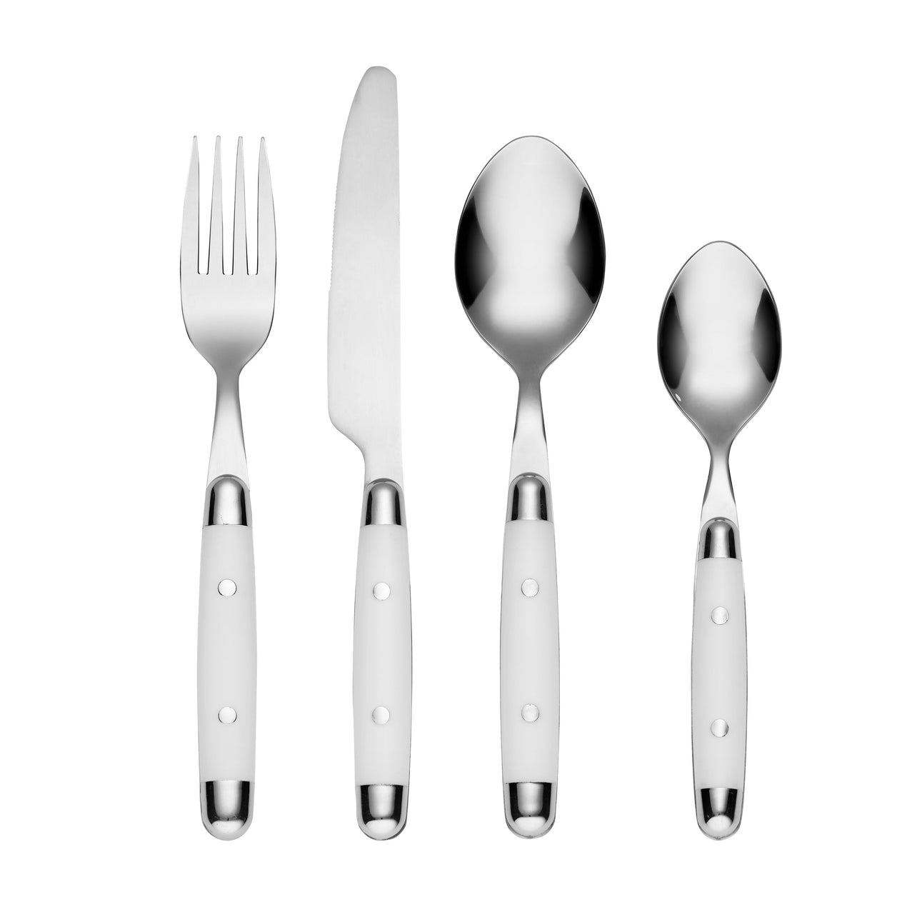 lenox Jubilee White 16 Piece Flatware Set