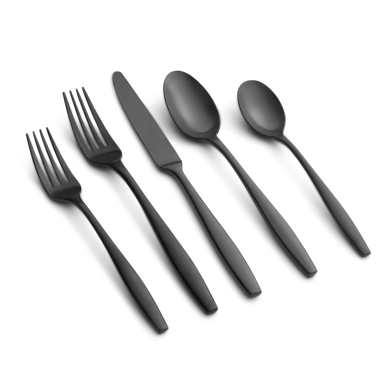 lenox Katerina Black Satin 20 Piece Flatware Set