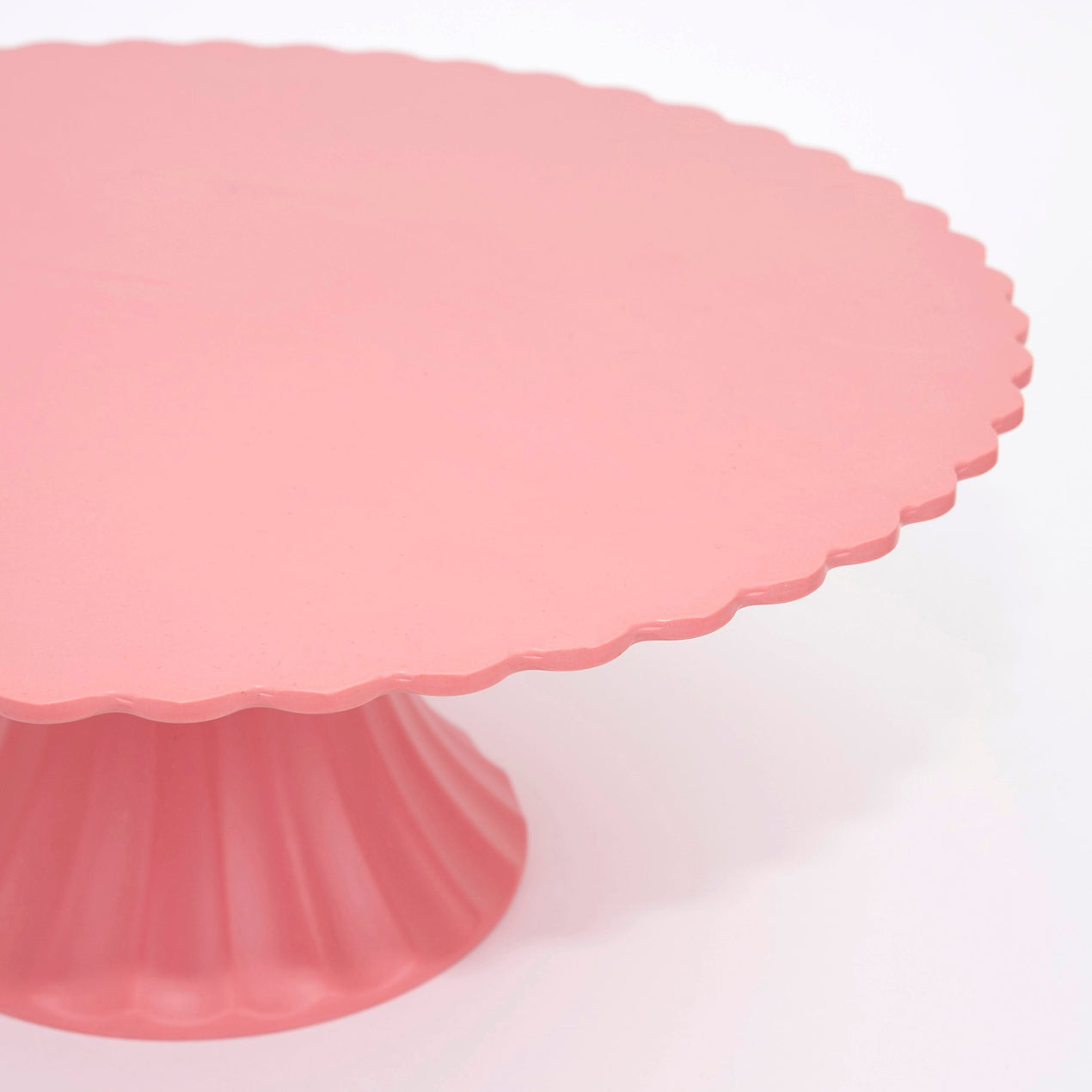 Lenox Large Reusable Bamboo Cake Stand Pink